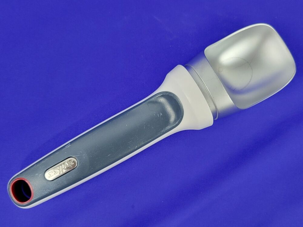 ZYLISS Ice Cream Scoop Right Scoop - Balanced Metal Ergonomic Handle Gray White